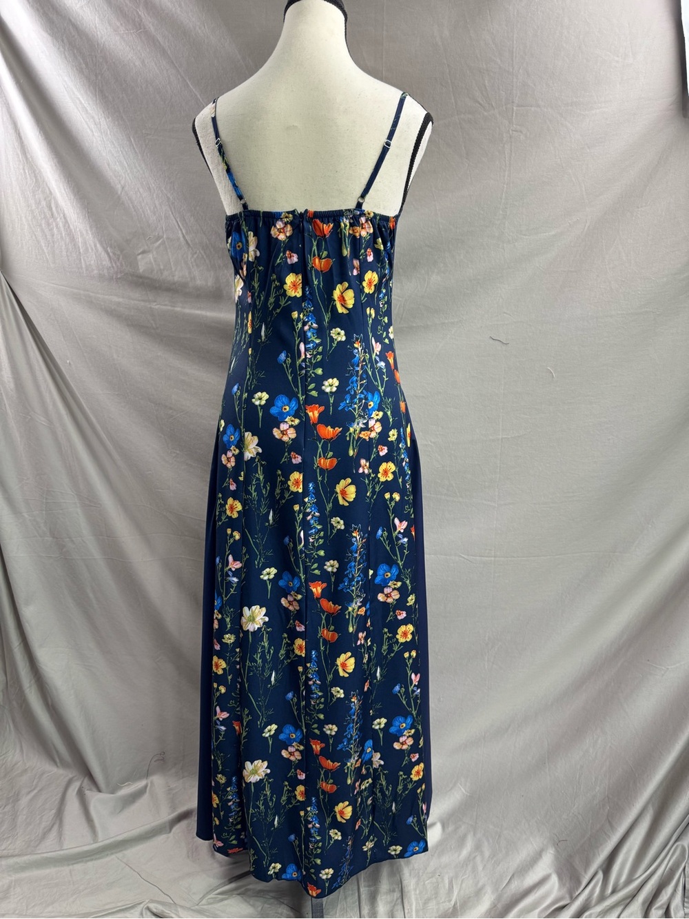 Midnight Navy Floral Print Maxi Dress - Picture 10 of 10